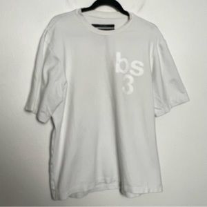 Pyer Moss white crew neck relaxed oversized Ballers tee Size Medium